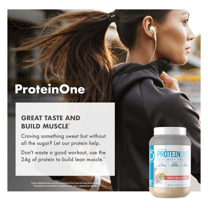 Batido De Proteínas En Polvo Galletas Y Crema 5 Lbs NutraOne ProteinOne Whey Protein