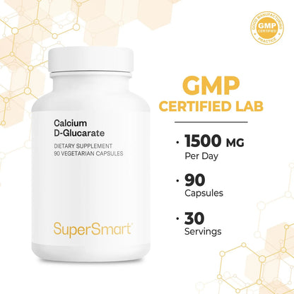 D Glucarato De Calcio 1500 Mg 90 Cápsulas Antioxidante Y Desintoxicante Natural