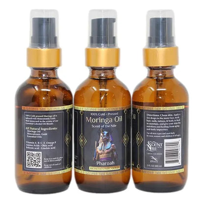 Aceite De Moringa Puro 100ml Con Oro Ormus Aroma Cuero Y Tabaco Dulce