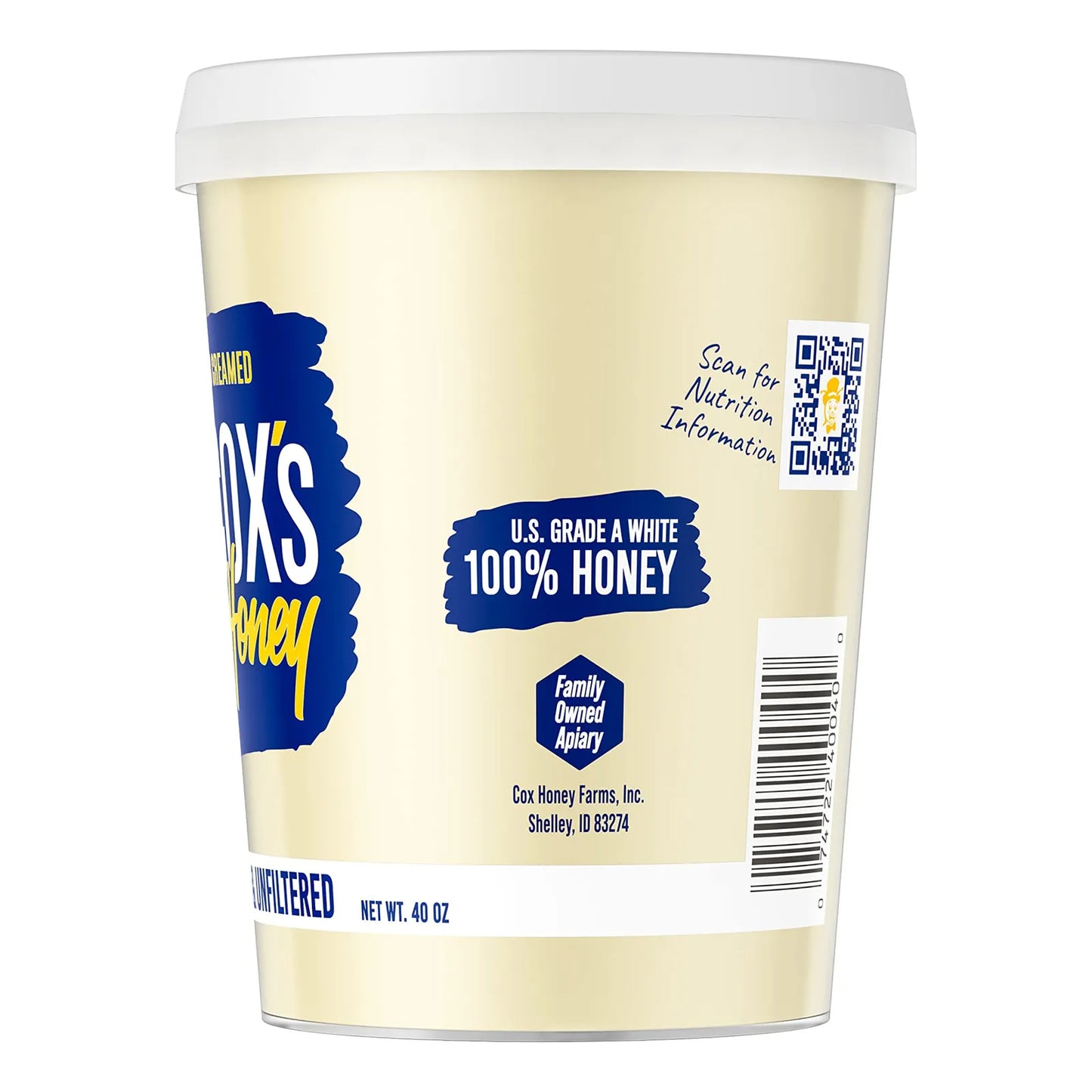 Coxs Honey Miel Batida Cremosa 40 Onzas 100 Pura De Trébol