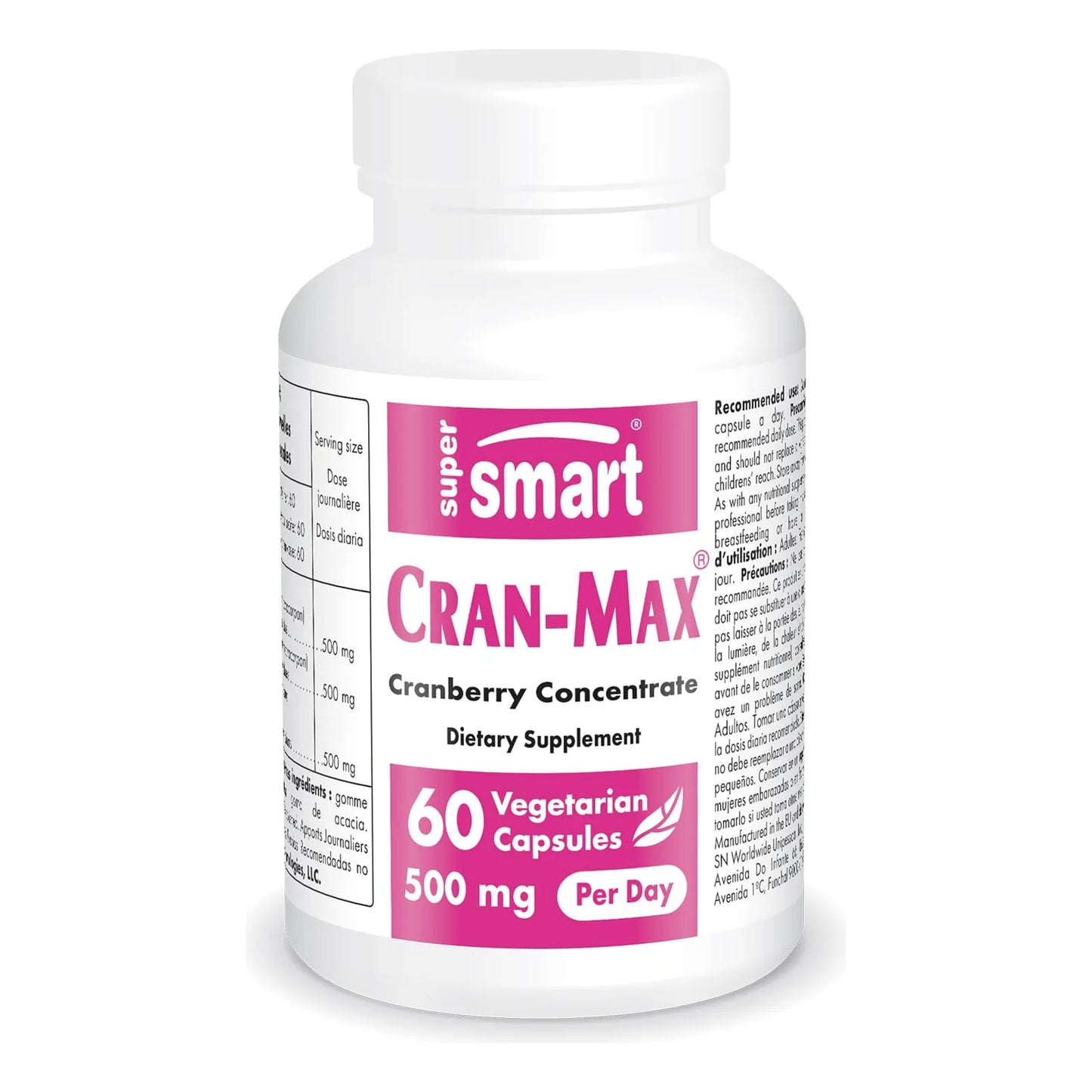 Extracto Concentrado De Arándano 500mg 60 Cápsulas CranMax Suplemento Antioxidante