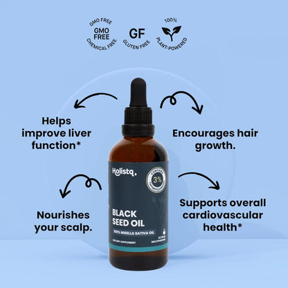 Aceite De Semilla Negra 100 Ml Liquido 3 Timoquinona Prensado En Frio Para Piel Cabello Y Salud