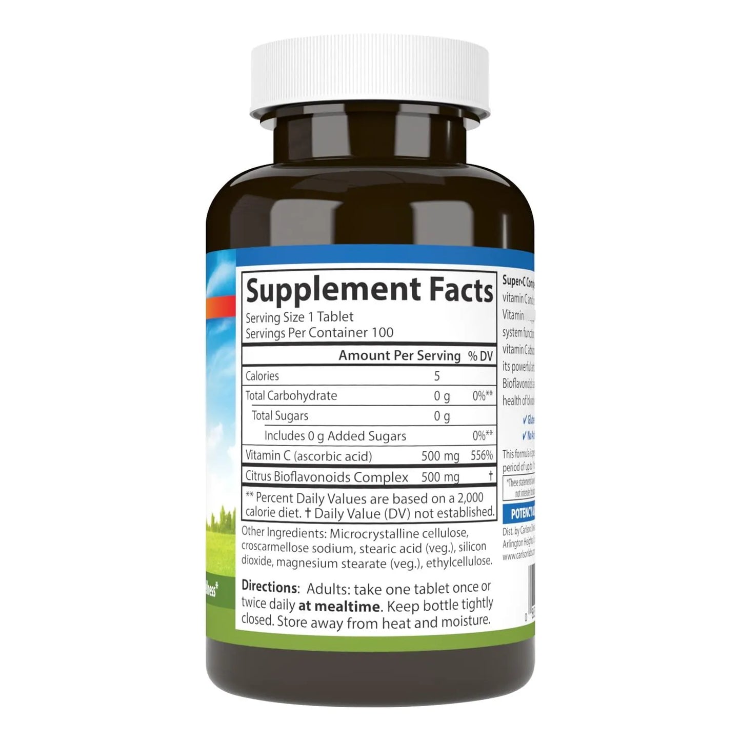 Complejo Super C Con Bioflavonoides Antioxidante 100 Tabletas Vegetarianas