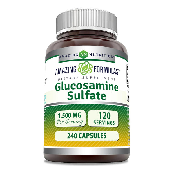 Glucosamina 1500 Mg Capsulas 240 Unidades Facil Absorcion Sin Gluten