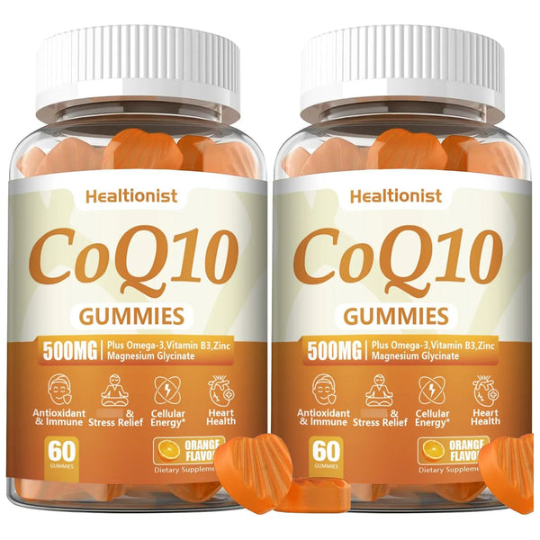 Gomitas Coq10 500 Mg Con Omega 3 Y Magnesio Absorcion Mejorada