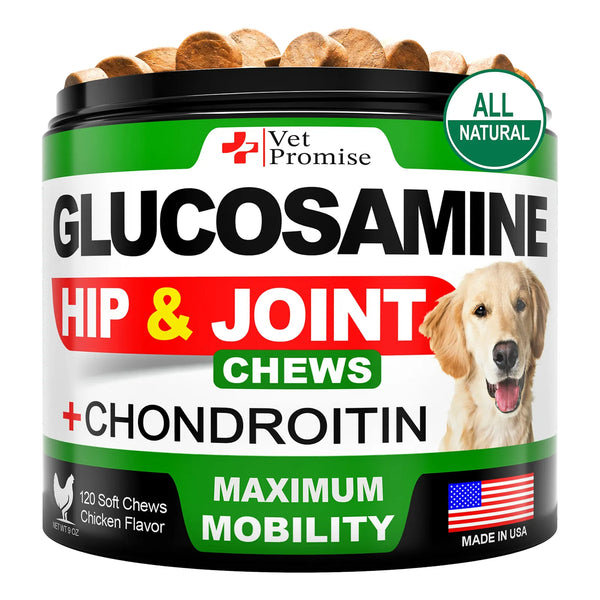 Suplemento Articular Glucosamina Condroitina MSM Para Perros 120 Masticables