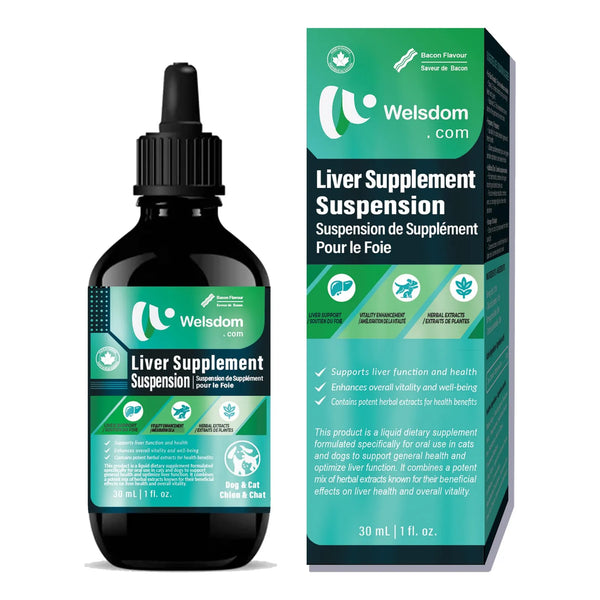 Suspensión Herbal Apoyo Hepático Para Gatos Y Perros 30 Ml Desintoxica Y Revitaliza