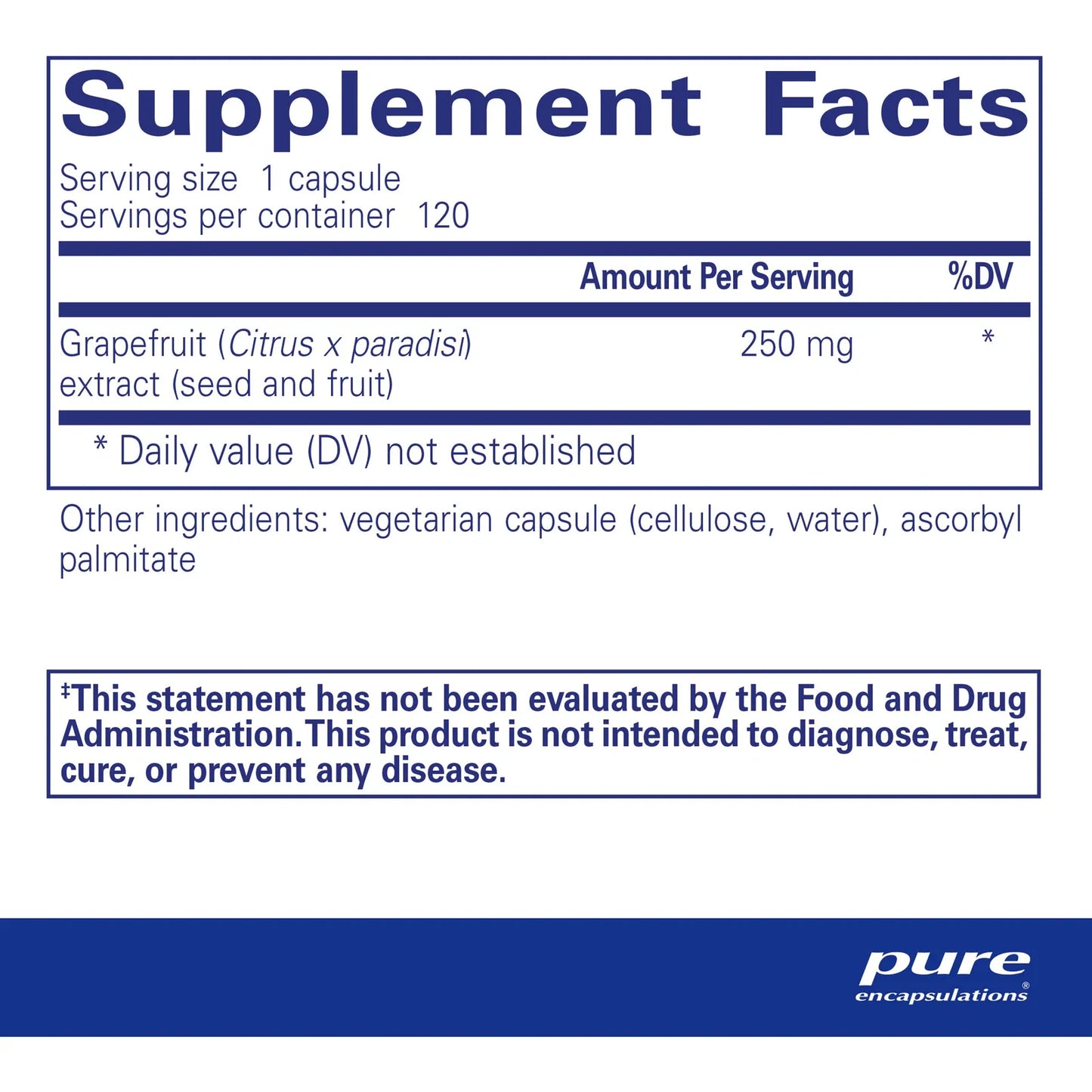 Extracto De Semilla De Pomelo 120 Cápsulas Equilibrio Intestinal Y Digestión