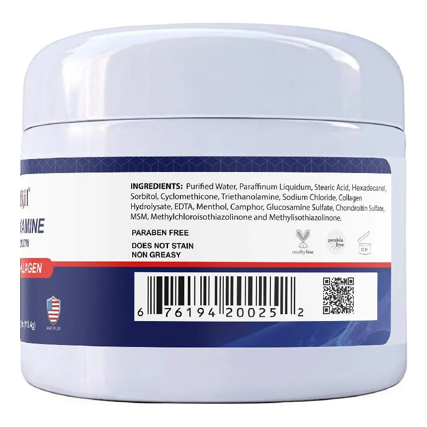 Crema De Glucosamina Condroitina MSM Y Colágeno Alivia Dolores Articulares Y Musculares