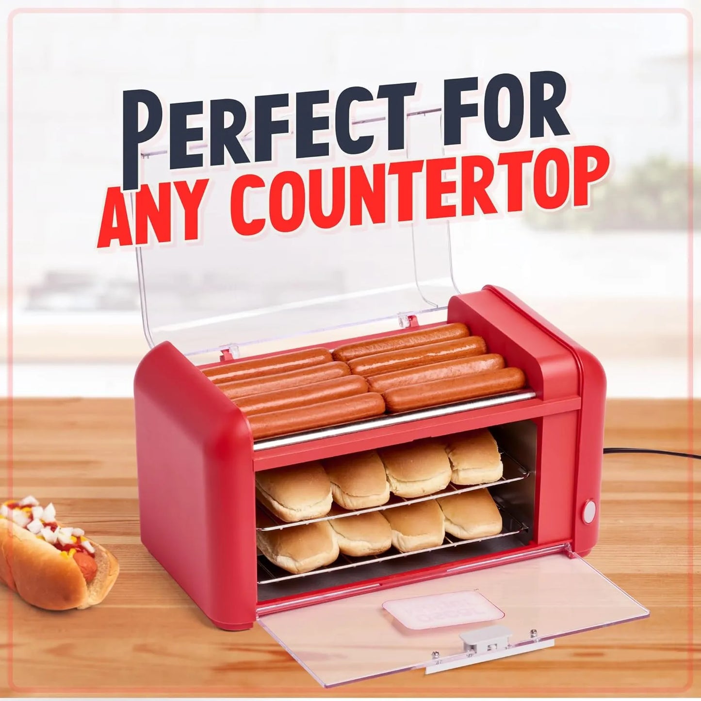 Horno Tostador Extra Grande 8 Perros Calientes Acero Inoxidable Oscar Mayer