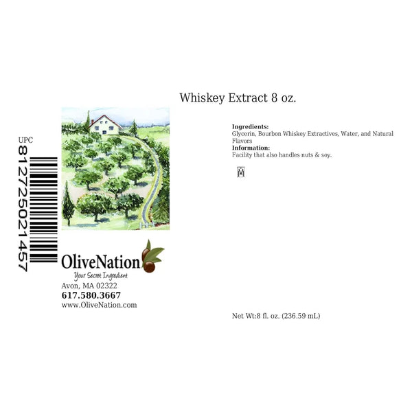 Extracto De Whisky Bourbon Olivenation 236 Ml Sabor Autentico Para Postres Y Bebidas