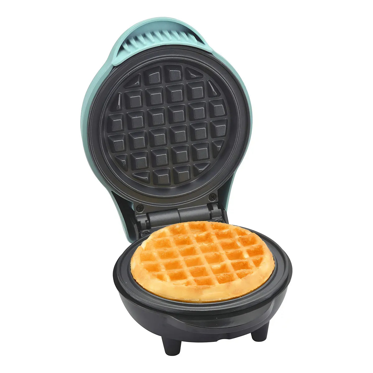 Mini Waflera Antiadherente Para 4 Waffles Rapida Y Facil Limpieza