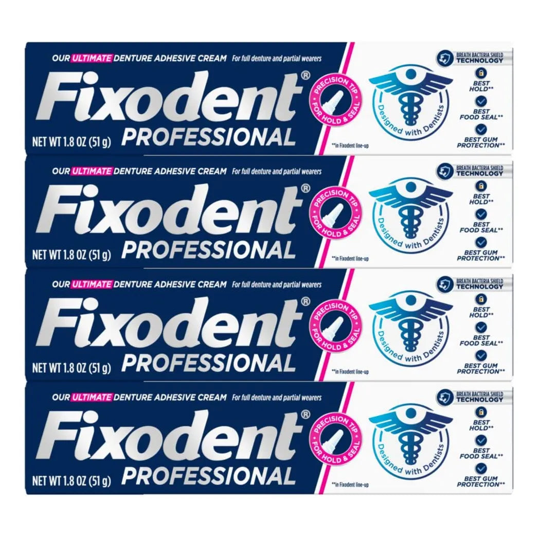 Fixodent Professional Ultimate Crema Adhesiva Para Dentaduras Postizas Fuerte Sujeción Todo El Día