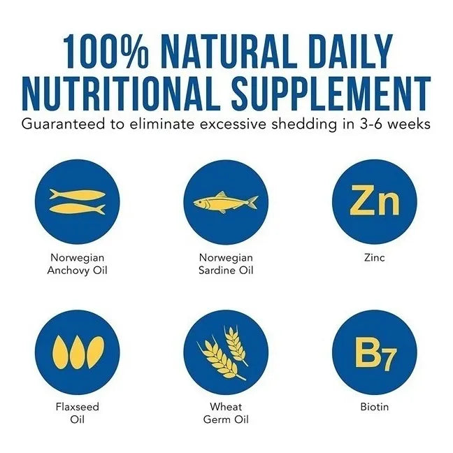Shed X Perro Dermaplex Multivitaminico Para Pelaje 946ml Con Omega 3 Y Vitaminas