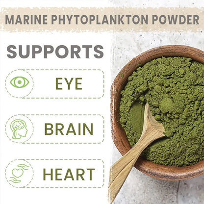 AKI Marine Polvo De Fitoplancton Omega 3 EPA Proteina Vegana Suplemento Nutricional
