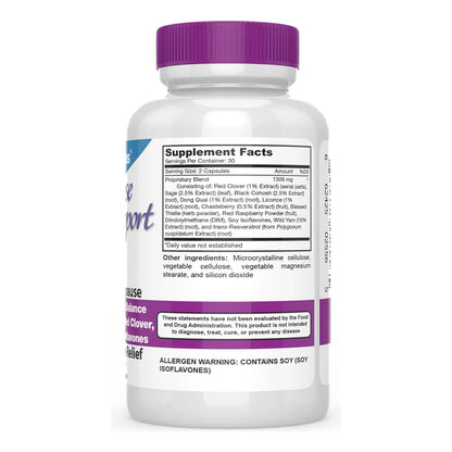 Capsulas Para Menopausia Alivio Sofocos Sudor Nocturno Apoyo Hormonal Vegetarianas