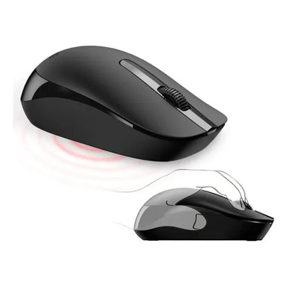 Combo Teclado Mouse Genius Km 8200 Inalambrico Español Pc Negro Kit Silencioso Y Preciso