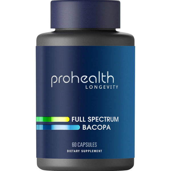 Bacopa Espectro Completo 1000 Mg 60 Cápsulas Triple Probado En Laboratorio