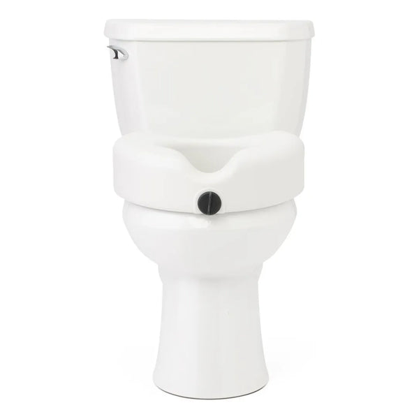 Elevador De Asiento De Inodoro Con Protección Antimicrobiana Soporte 350 Lbs Blanco