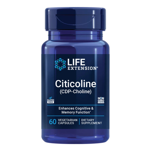 Citicolina CDP Colina Suplemento Para Memoria Enfoque Y Salud Cerebral 60 Cápsulas