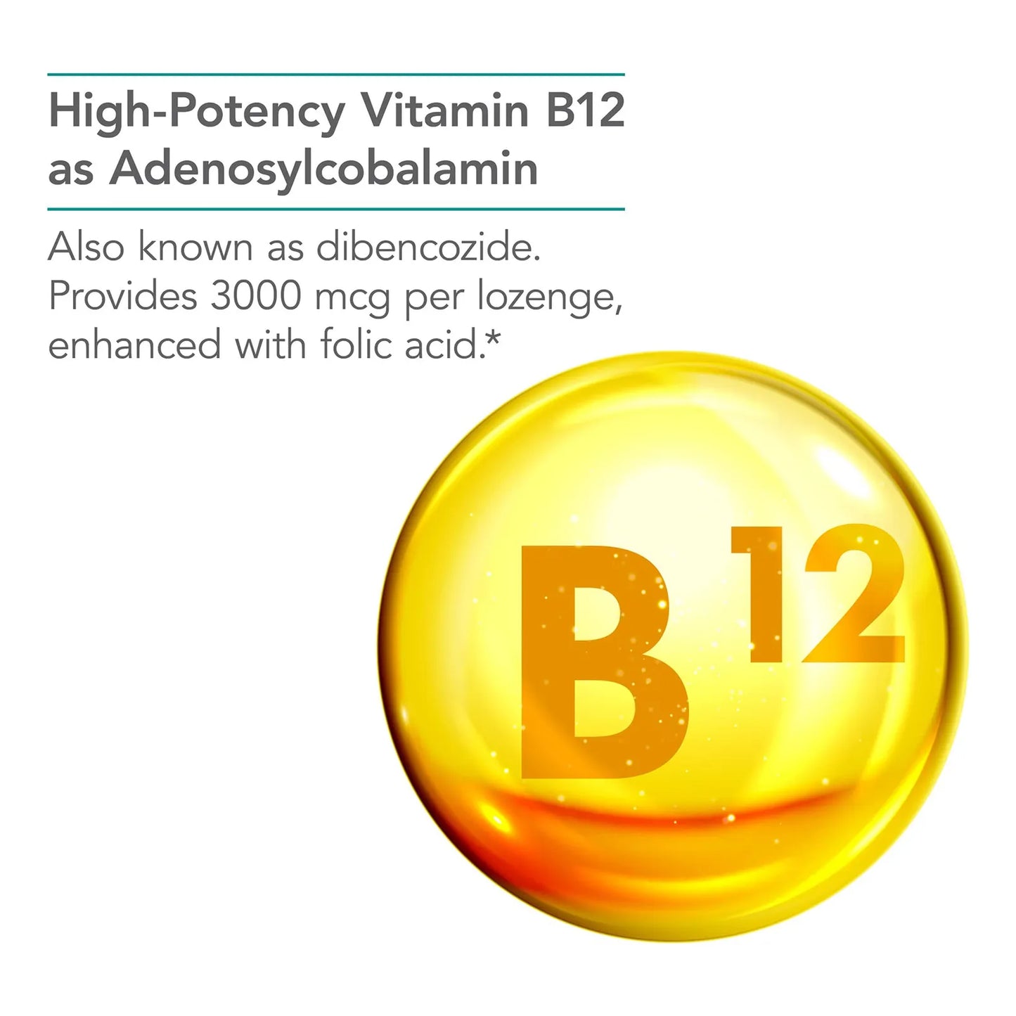 NutriCology B12 Adenosylcobalamin 3000 Mcg 60 Pastillas Salud Cerebral