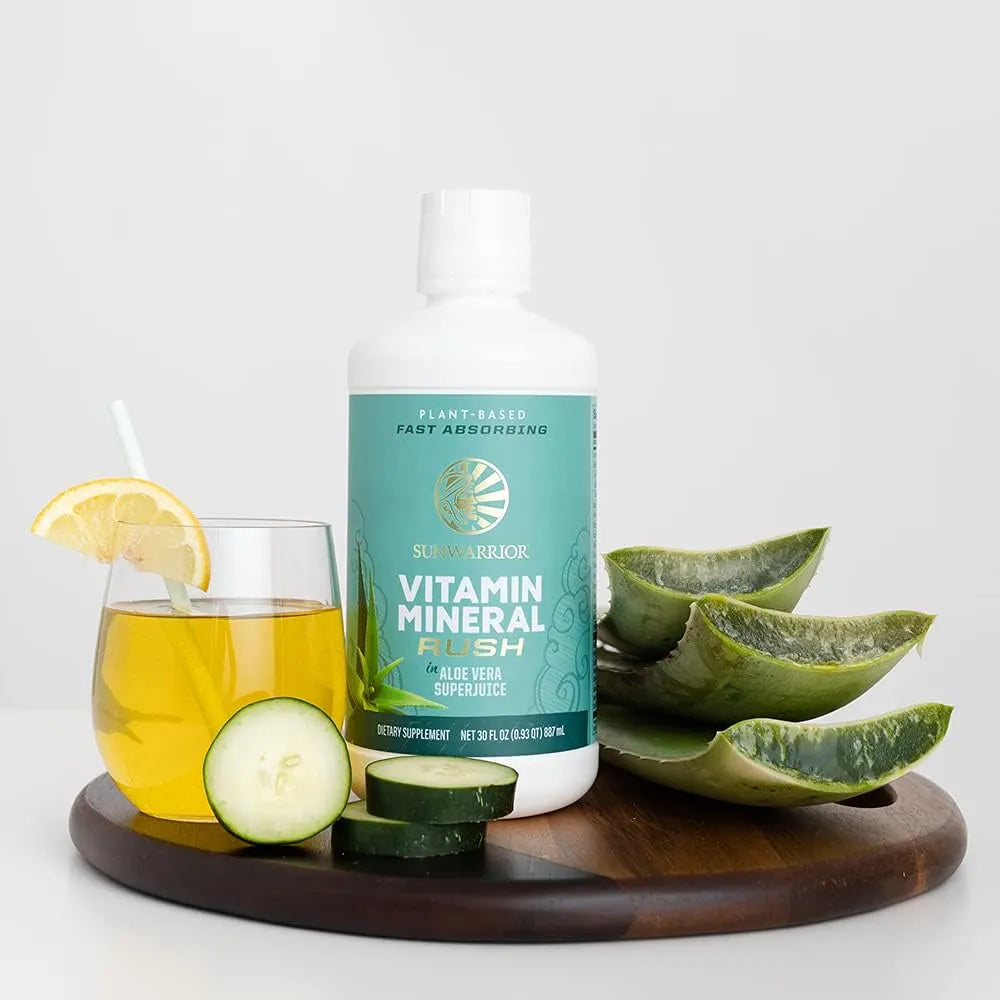 Multivitaminico Liquido Plantas Aloe Vera 30 Onzas Vegano Sin Gluten