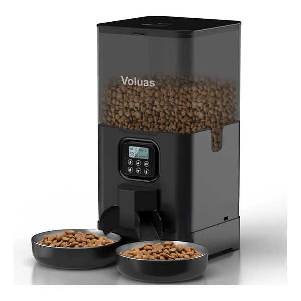 Comedero Automático Voluas Para Dos Gatos Orden Y Limpieza En Cada Comida