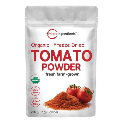 Tomate En Polvo Organico 2 Libras Fresco Liofilizado Sin Gluten Vegano