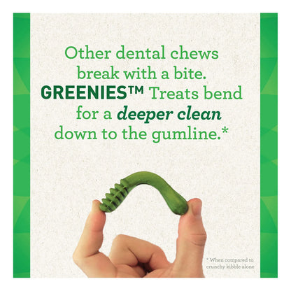 GREENIES Aging Care TEENIE Golosinas Naturales Para Cuidado Dental De Perros Pequeños 96 Unidades