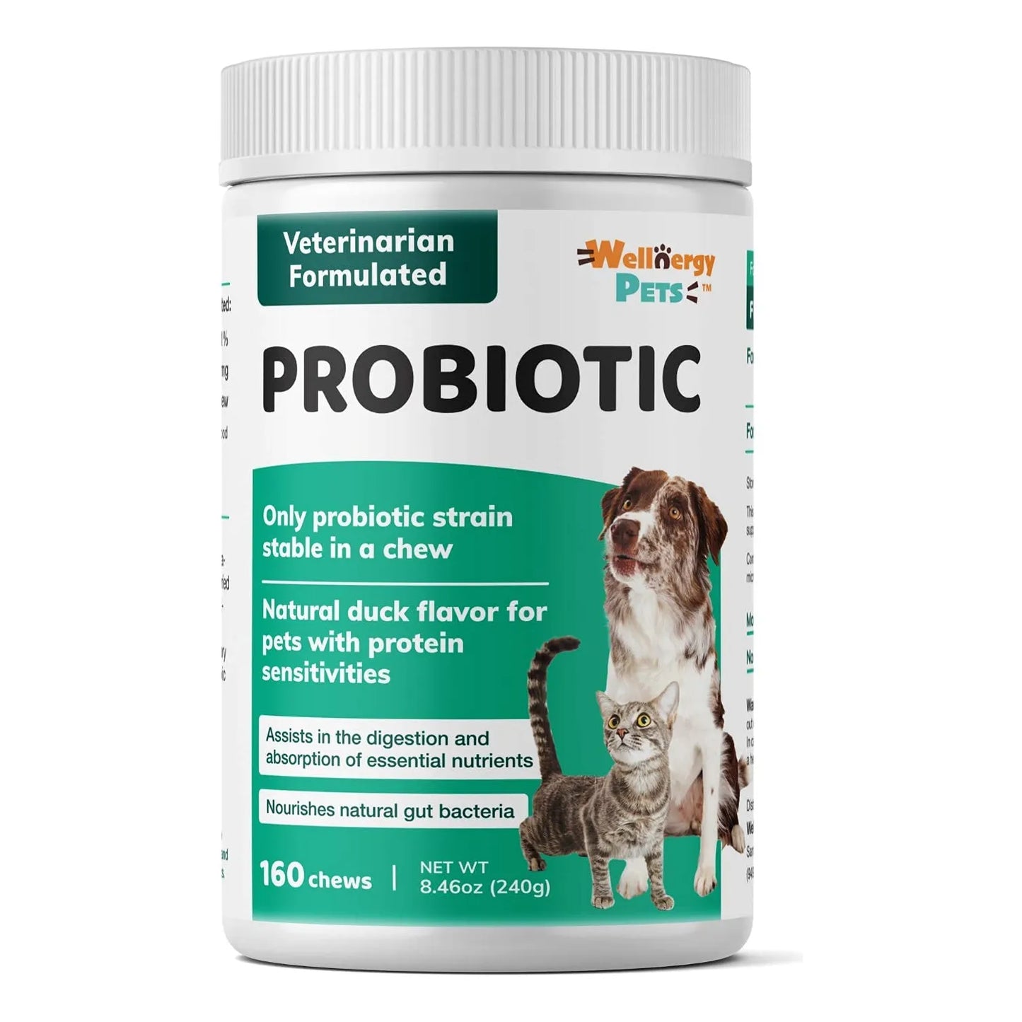 Wellnergy Probióticos Masticables Para Perros Y Gatos Apoyo Digestivo E Inmunológico
