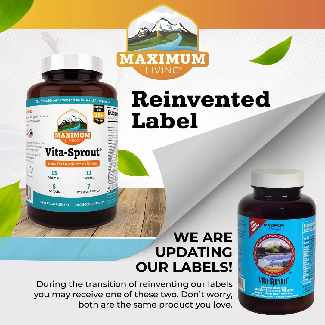 Multivitamínico Vita Sprout 120 Cápsulas Cabello Piel Uñas Saludables Y Soporte Inmunológico