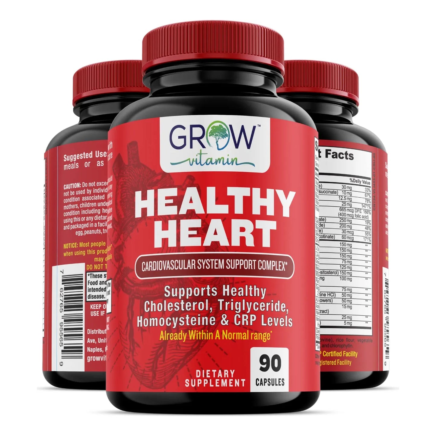 Suplemento Cardiaco Natural 22 Hierbas Vitaminas Salud Cardiovascular Trigliceridos