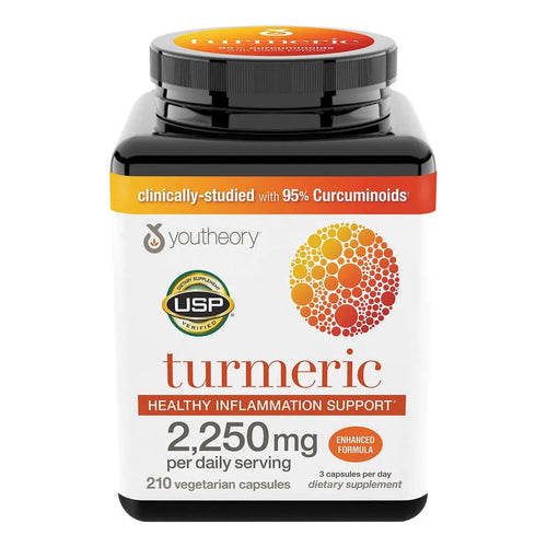 Soporte Saludable Inflamación Cúrcuma Fórmula Mejorada 2250 Mg 210 Cápsulas