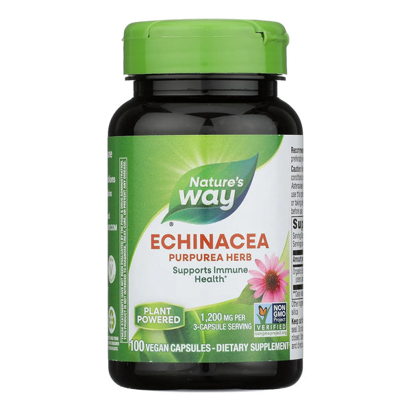 Echinacea Purpurea 1200 Mg 180 Capsulas Vegetales Refuerzo Inmunologico Natural