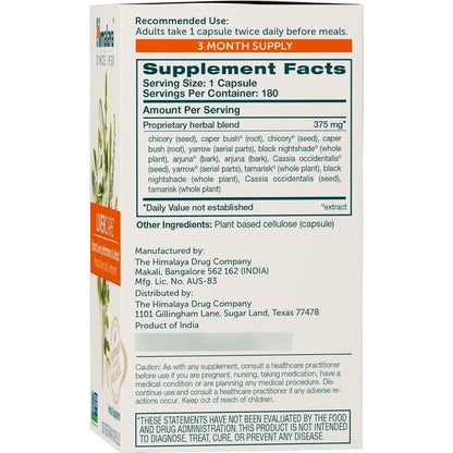 Himalaya LiverCare 375 Mg 180 Capsulas Apoyo Hepatico Limpieza Desintoxicacion