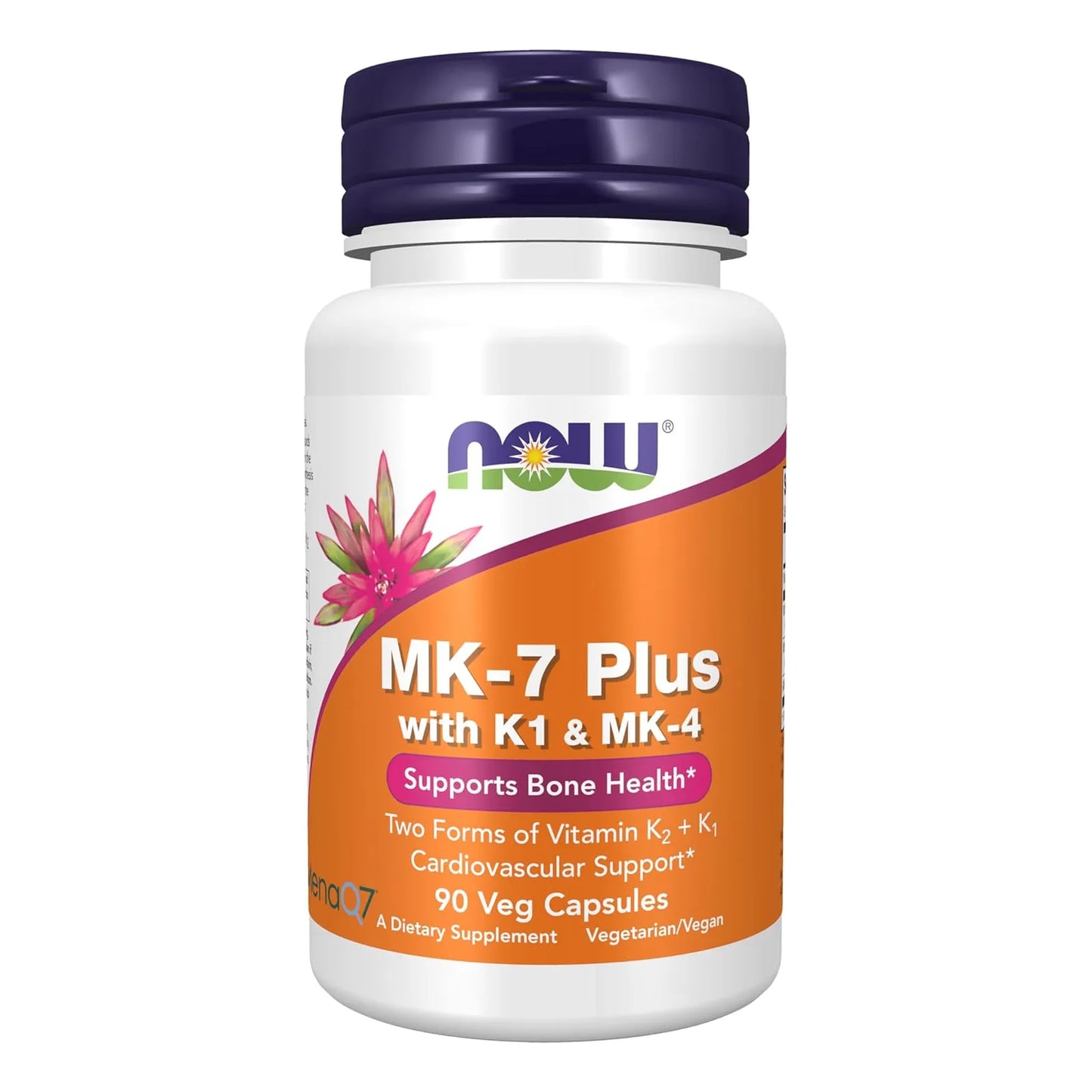 Mk 7 Plus Con K1 Y Mk4 Para Salud Osea 90 Capsulas Vegetales Now Foods