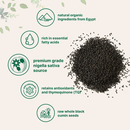 Semilla De Comino Negro Orgánico Nigella Sativa 2 Lb Premium Egipto