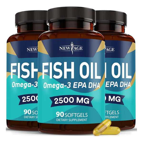 Aceite De Pescado Omega 3 2500 Mg Puro E Importado Soporte Inmune Y Articular