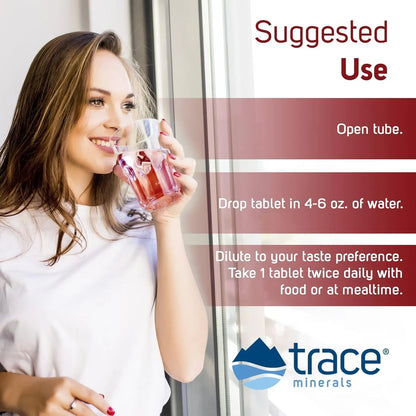 Magnesio Efervescente Para Energía Corazón Y Sueño Saludable Trace Minerals