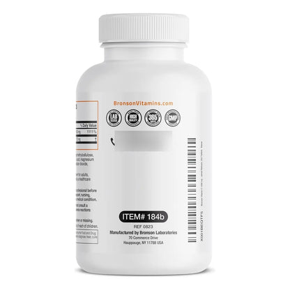 Vitamina C Premium Bronson Vitamins Pastillas 1 Gramo Ácido Ascórbico Con Escaramujos