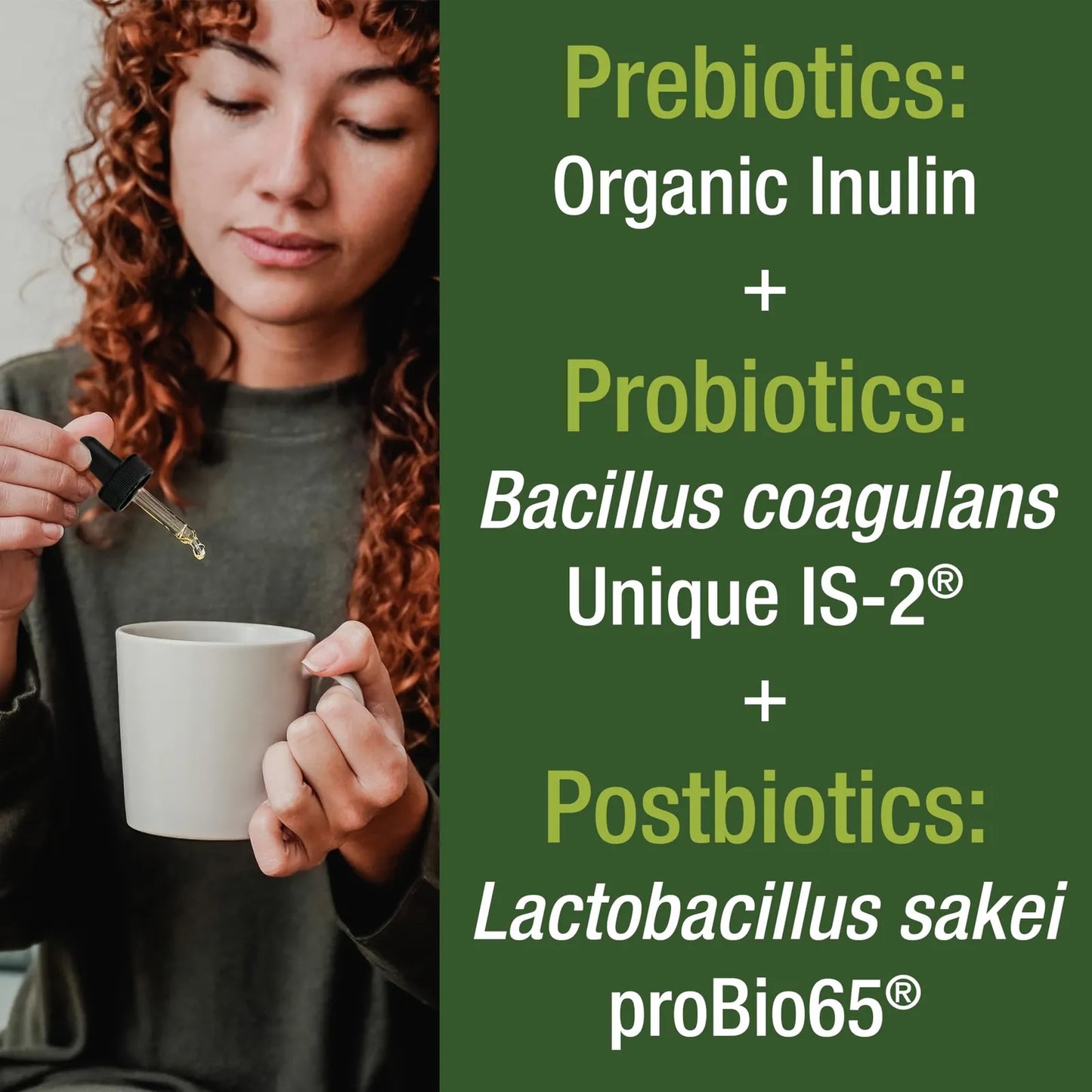 Gotas Líquidas Synbiotic Orgánico Prebiótico Probiótico Postbiótico 3 En 1 Para Digestión E Inmunidad