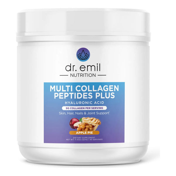 Colageno Multi Peptidos Sabor Tarta De Manzana 8.8g Con Acido Hialuronico Piel Cabello Uñas