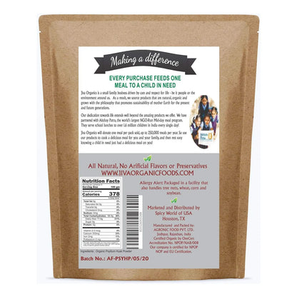 Polvo De Cascara De Psyllium 794g Fibra Fina Keto Sin Gluten Organico