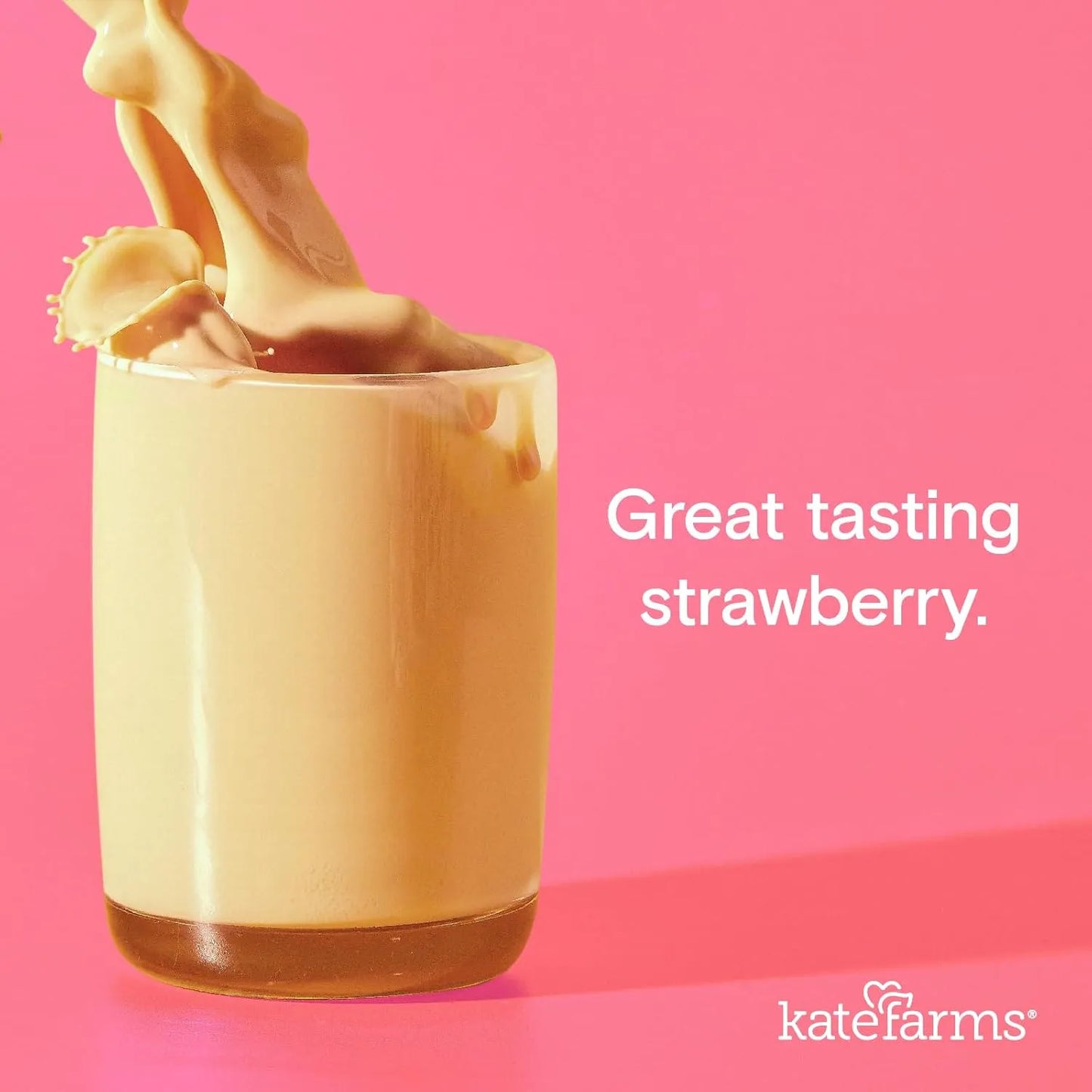 Batido Nutricional Orgánico KATE FARMS Alto En Calorías Sabor Fresa 12 Unidades