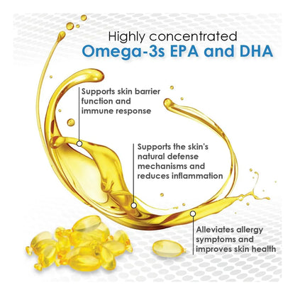 Omega Caps HP Puntas De Corte Para Perros Medianos Grandes 250 Cápsulas Con Omega 3