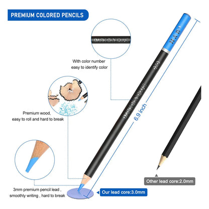 Kit Profesional 146 Lápices Grafito Acuarela Metálicos Dibujo Arte
