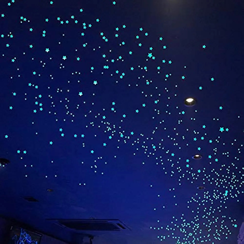 Calcomanias De Estrellas Que Brillan En La Oscuridad Decoracion Magica Para Dormitorios