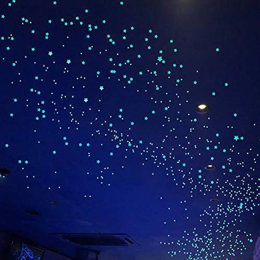 Calcomanias De Estrellas Que Brillan En La Oscuridad Decoracion Magica Para Dormitorios