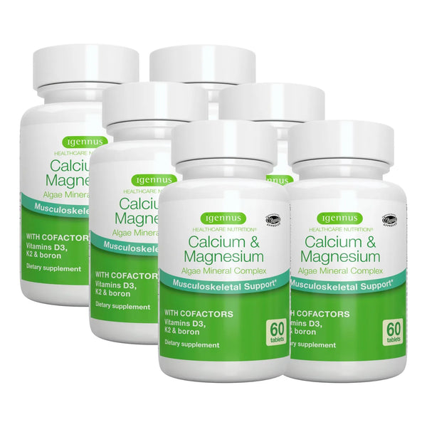 Suplemento De Calcio Y Magnesio De Algas Rojas Con K2 Y D3 Para Huesos Fuertes