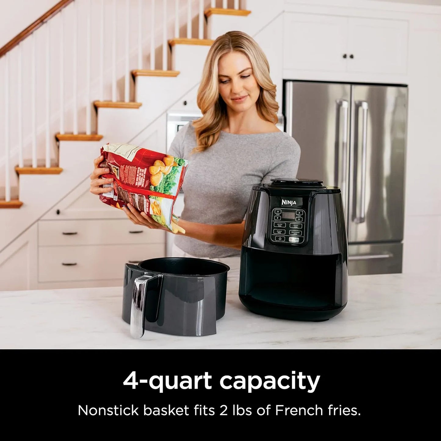 Freidora De Aire Ninja Af101 4 En 1 Cocina Saludable Y Rapida
